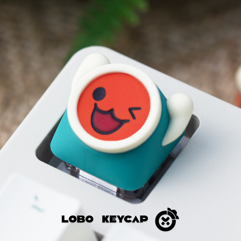 Taiko no Tatsujin, Multi colored resin molding, cute game personalized keycaps, decorative keycaps