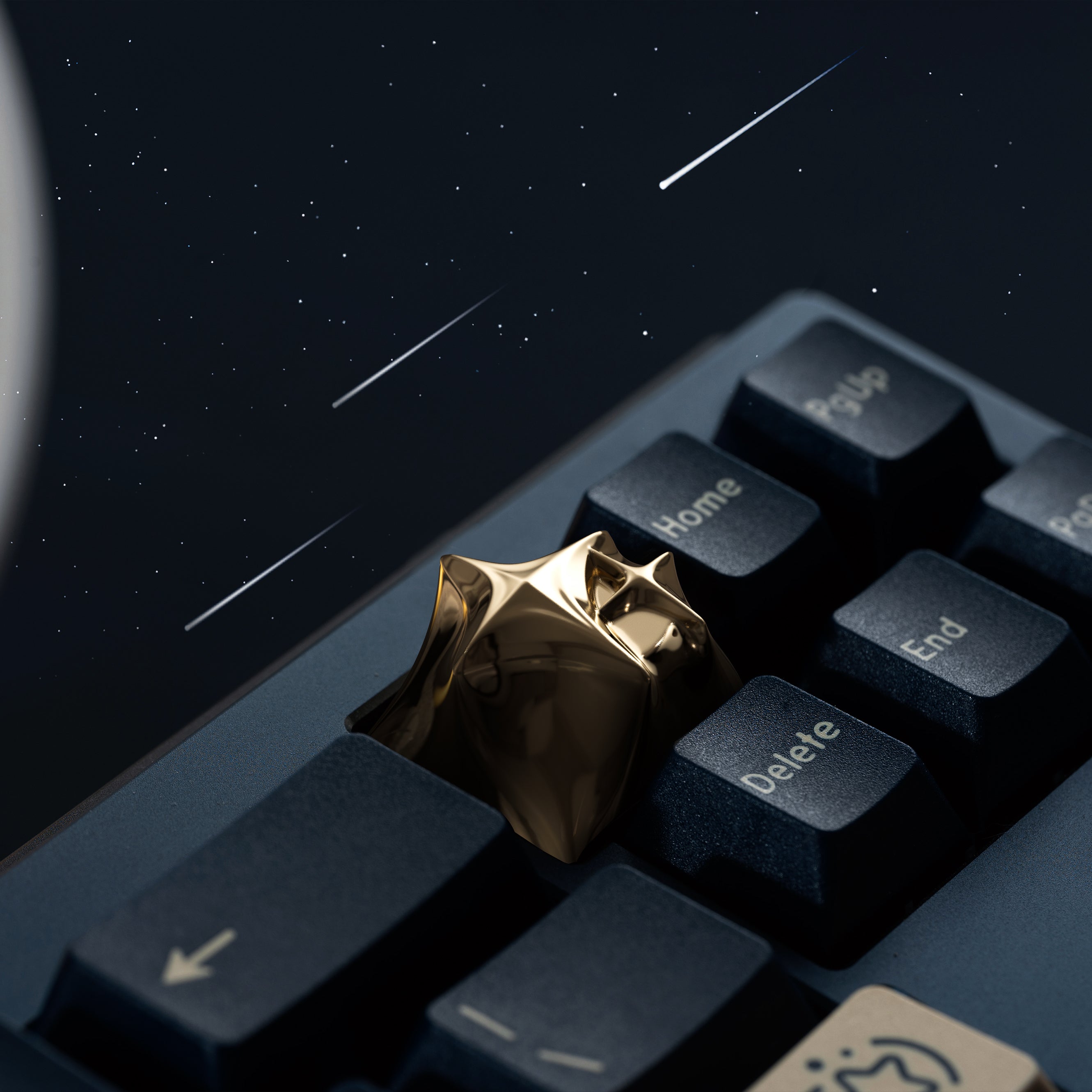 Cosmic Era Star Art Personalized Keycaps Customized Metal Keycaps, Mechanical Keyboard Decorative Keycaps