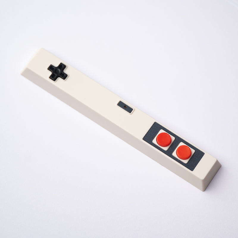 6.25u Personalized Design Red and White Machine Shaped Space Keycaps