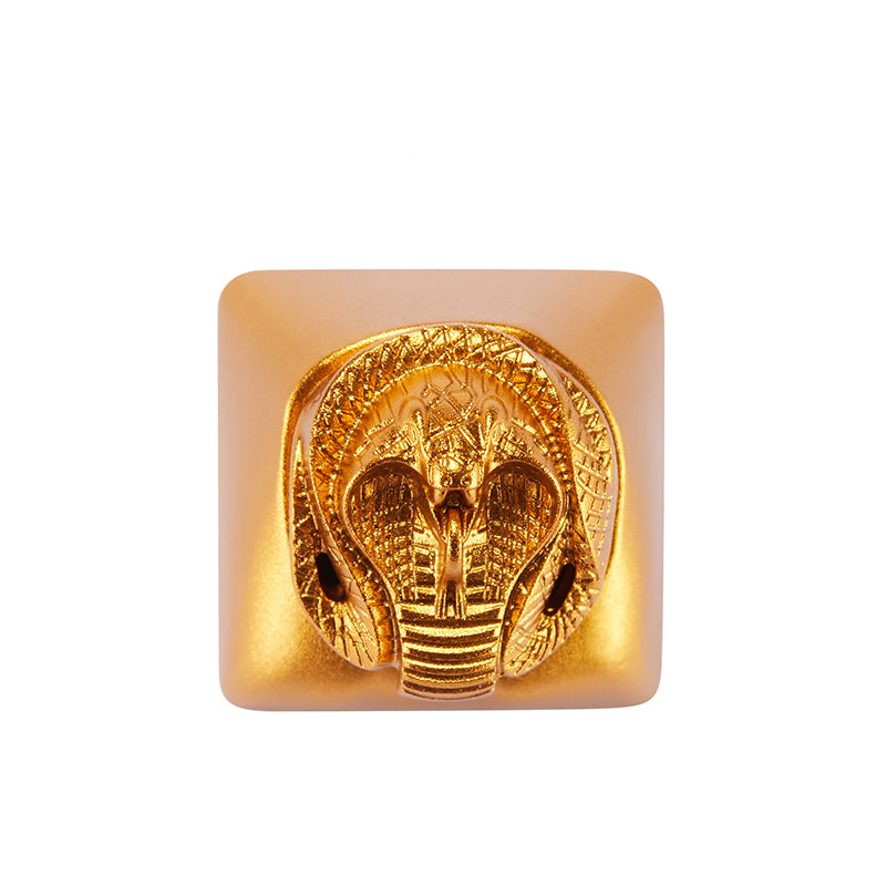 Cobra aluminum alloy, metal anode personalized keycaps, decorative translucent metal keycaps