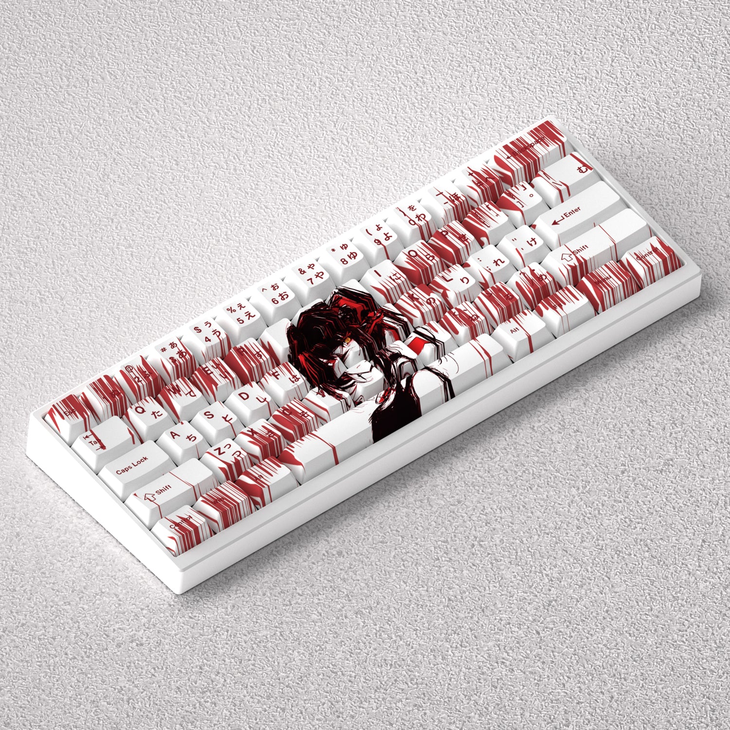 Tokisaki Kurumi keycaps DATE A LIVE theme factory high PBT five sided heat sublimation adaptation 60 65 68