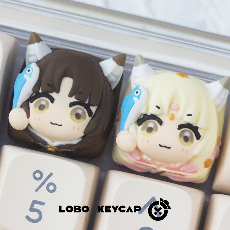 Naraka: Bladepoint, Personalized resin keycaps, keyboard decorative keycaps.