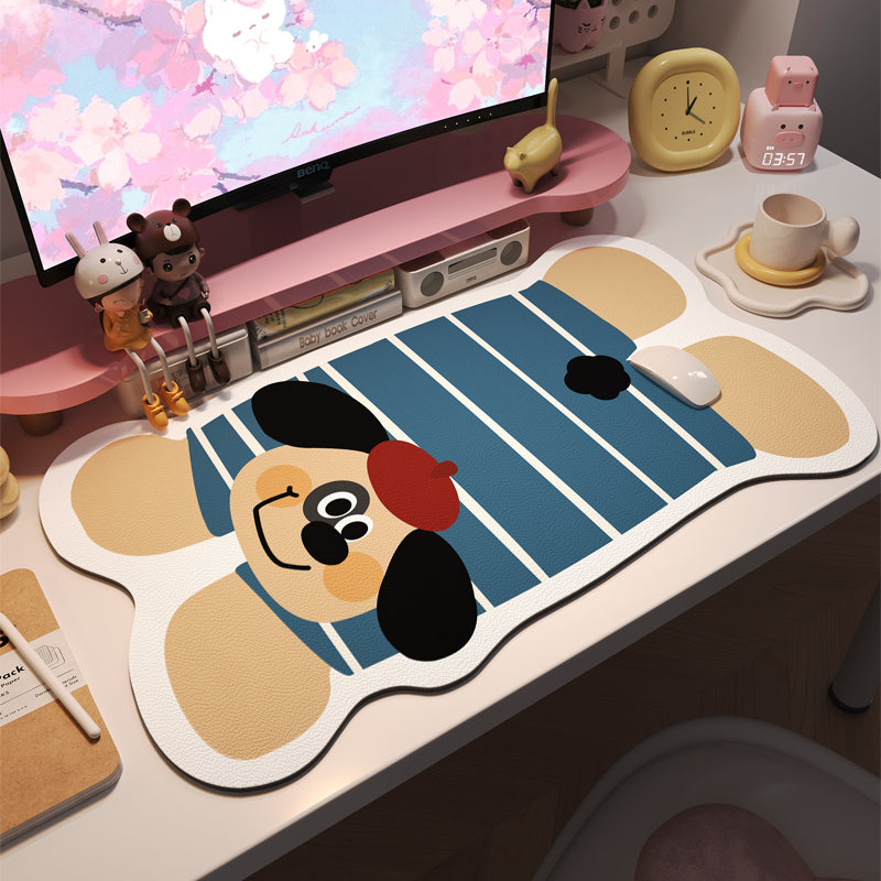Irregular mouse pad, oversized laptop, office desktop keyboard pad, computer desk pad, customizable student desk pad