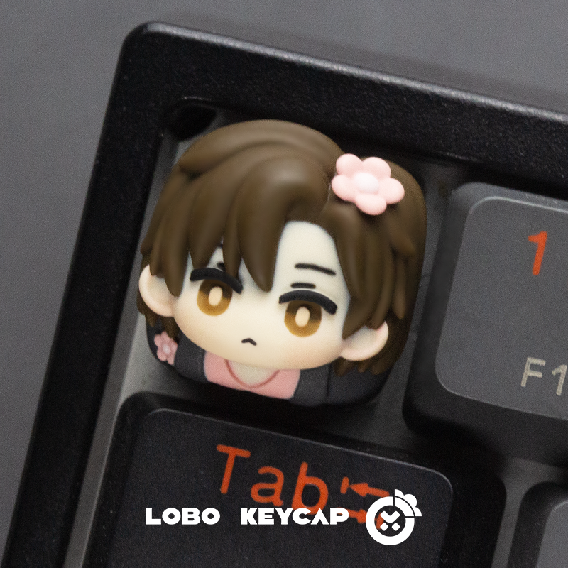 Innocent children, personalized resin art keycaps, multi-color resin molded keycaps