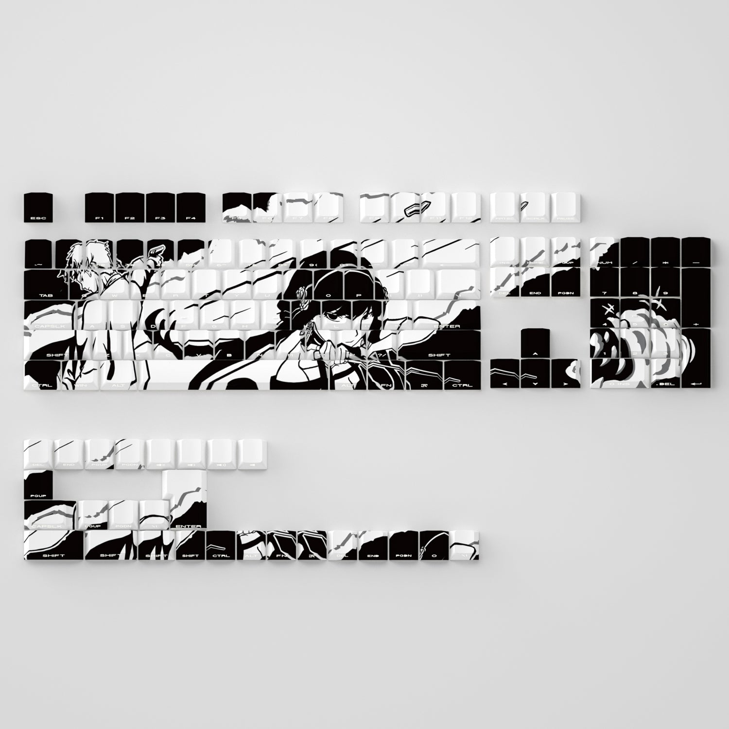 SPY×FAMILY, Yor Forger, Side engraved translucent PBT material set keycaps, personalized cartoon keycaps