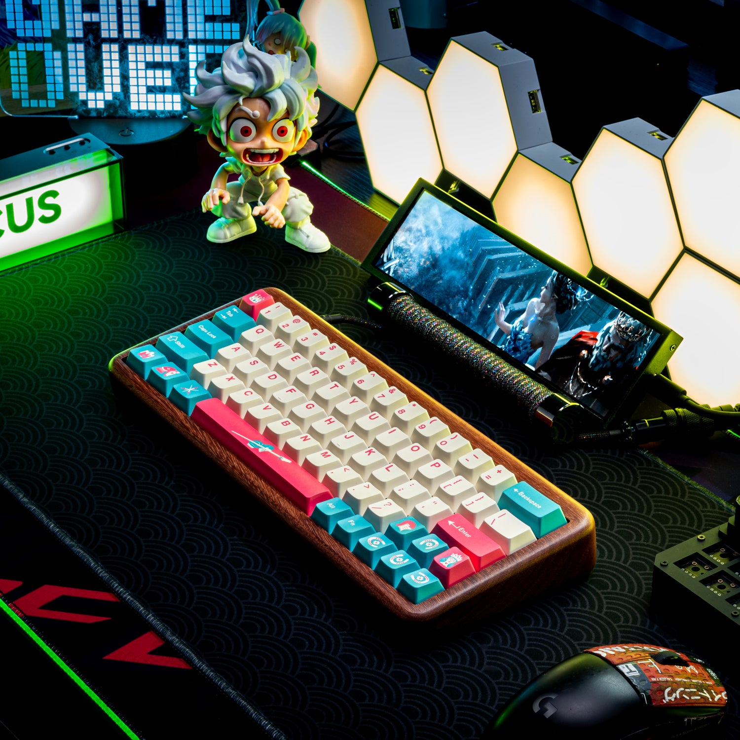 Princess and Knight themed keycaps for girls, cute original factory high pbt material, five sided heat sublimation compatible mechanical keyboard