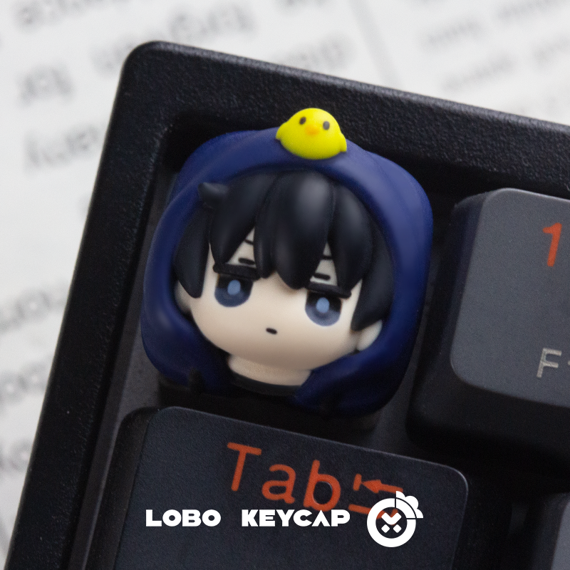 Innocent children, personalized resin art keycaps, multi-color resin molded keycaps