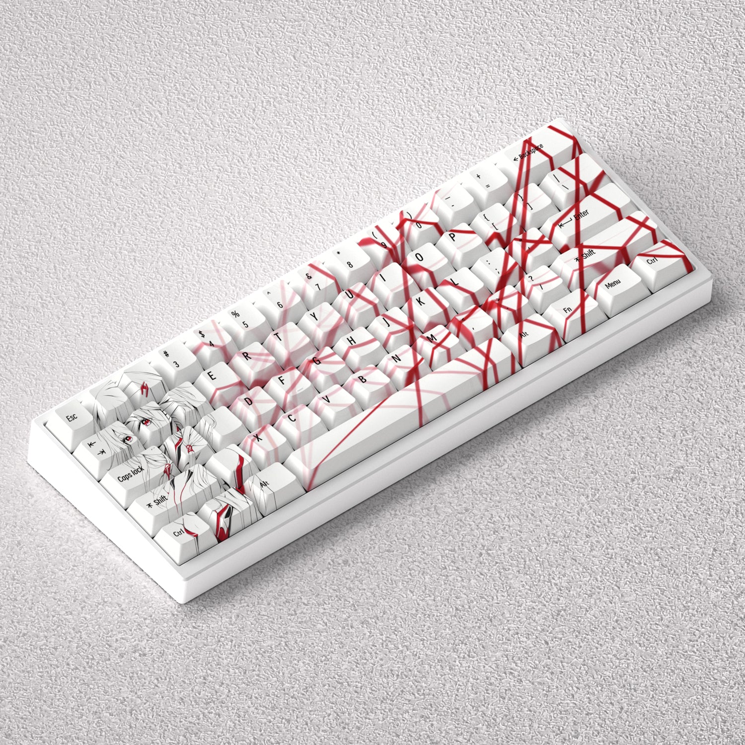 Yuzuriha Inori keycap anime theme factory height PBT positive fitting 60 65 68