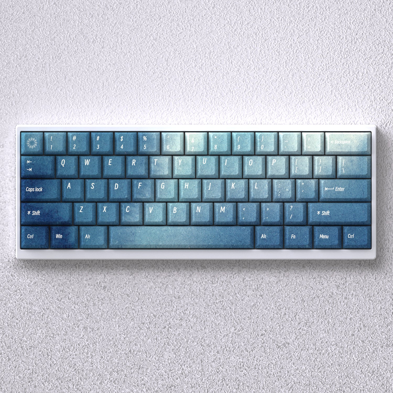 Original height PBT material for Norway Aurora themed keycaps, compatible with 60 65 68 keyboards
