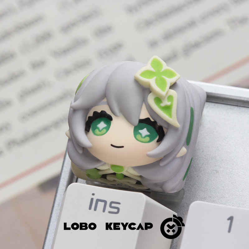 Genshin Impact, Personalized design resin art keycaps, mechanical keycaps decorative keycaps