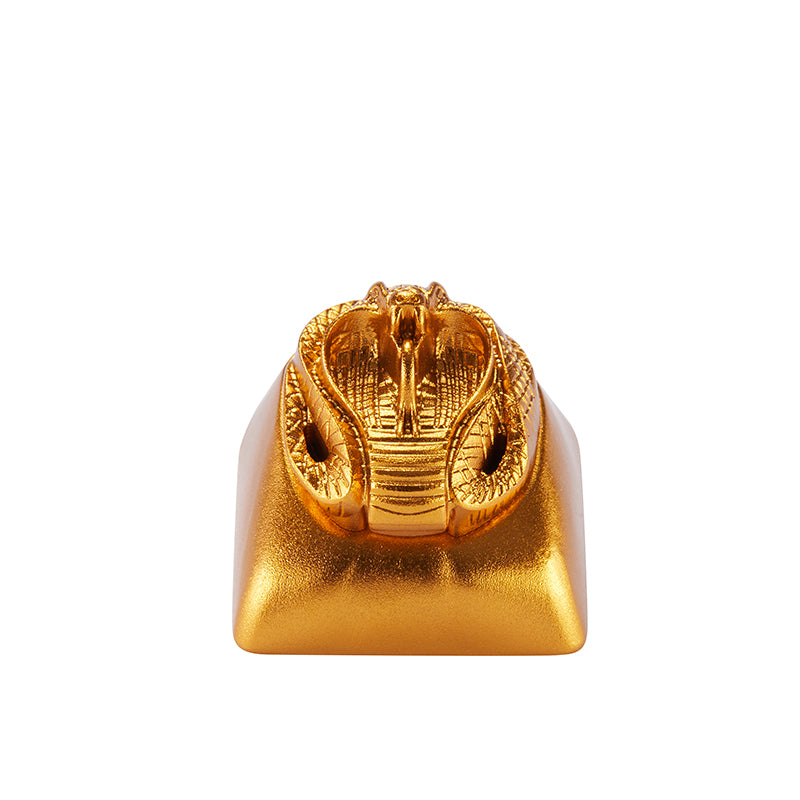 Cobra aluminum alloy, metal anode personalized keycaps, decorative translucent metal keycaps