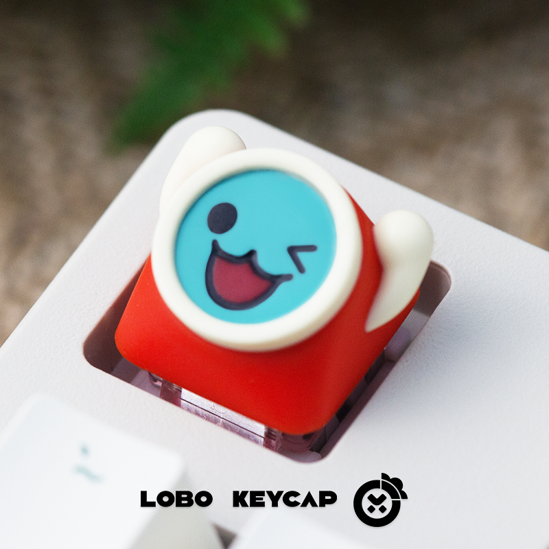 Taiko no Tatsujin, Multi colored resin molding, cute game personalized keycaps, decorative keycaps
