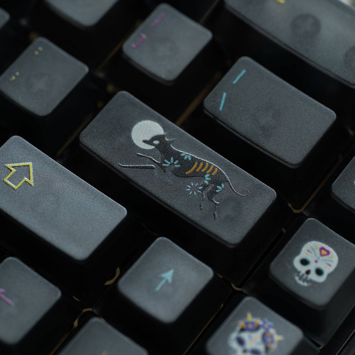 Underground World Fog Transparent Mechanical Keyboard Keycaps PC Material UV Printing Original Factory Height Keycaps