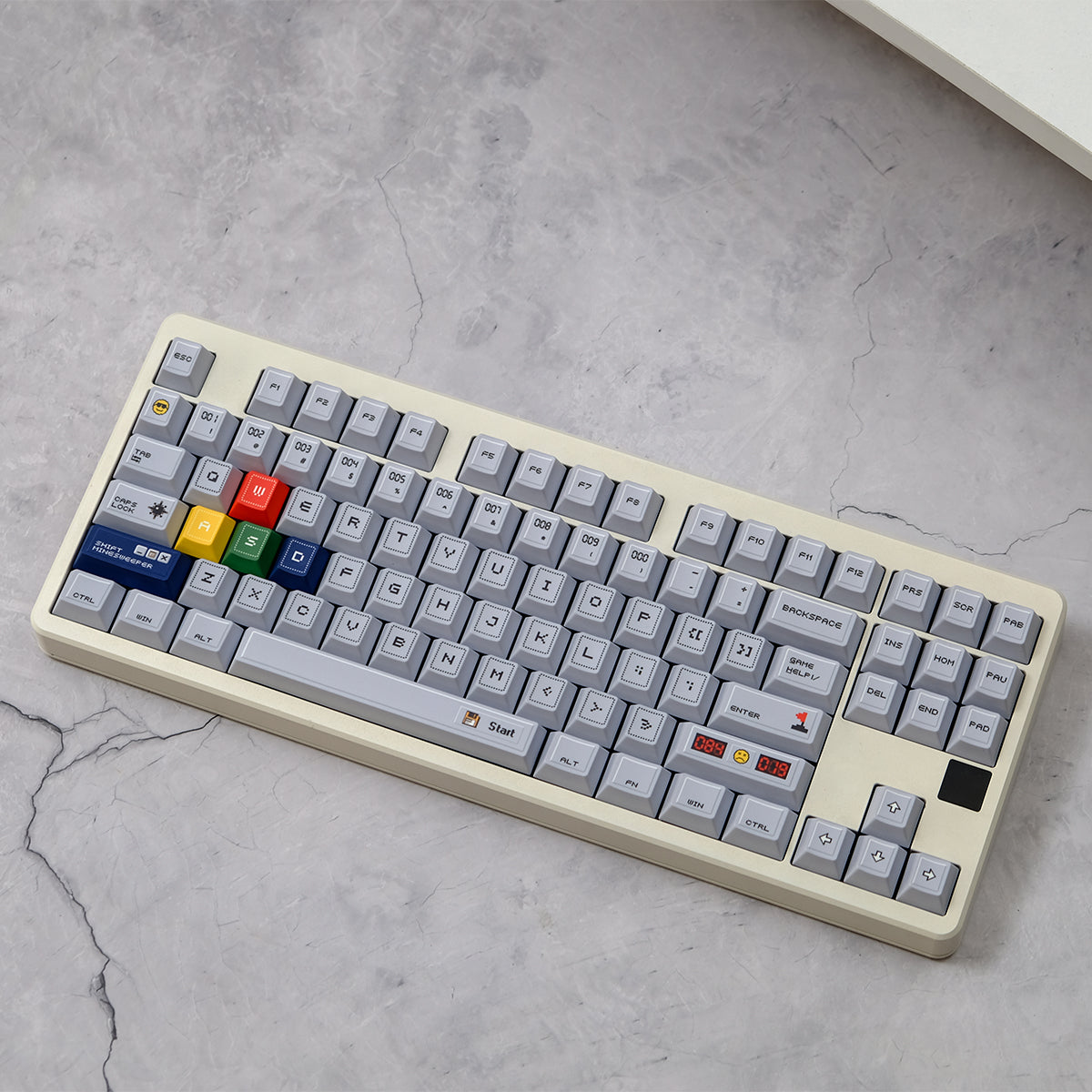 Windows Minesweeper Theme Magnetic Axis Mechanical Keyboard Keycaps PBT Thermal Sublimation Customization