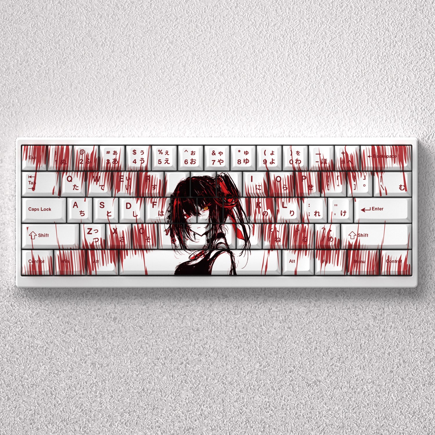 Tokisaki Kurumi keycaps DATE A LIVE theme factory high PBT five sided heat sublimation adaptation 60 65 68