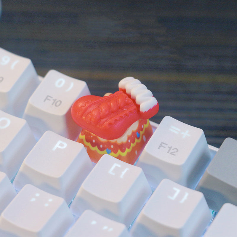 Christmas themed keycap combination, resin personalized keycaps, soft ceramic keycaps, mechanical keyboard decorative keycaps,