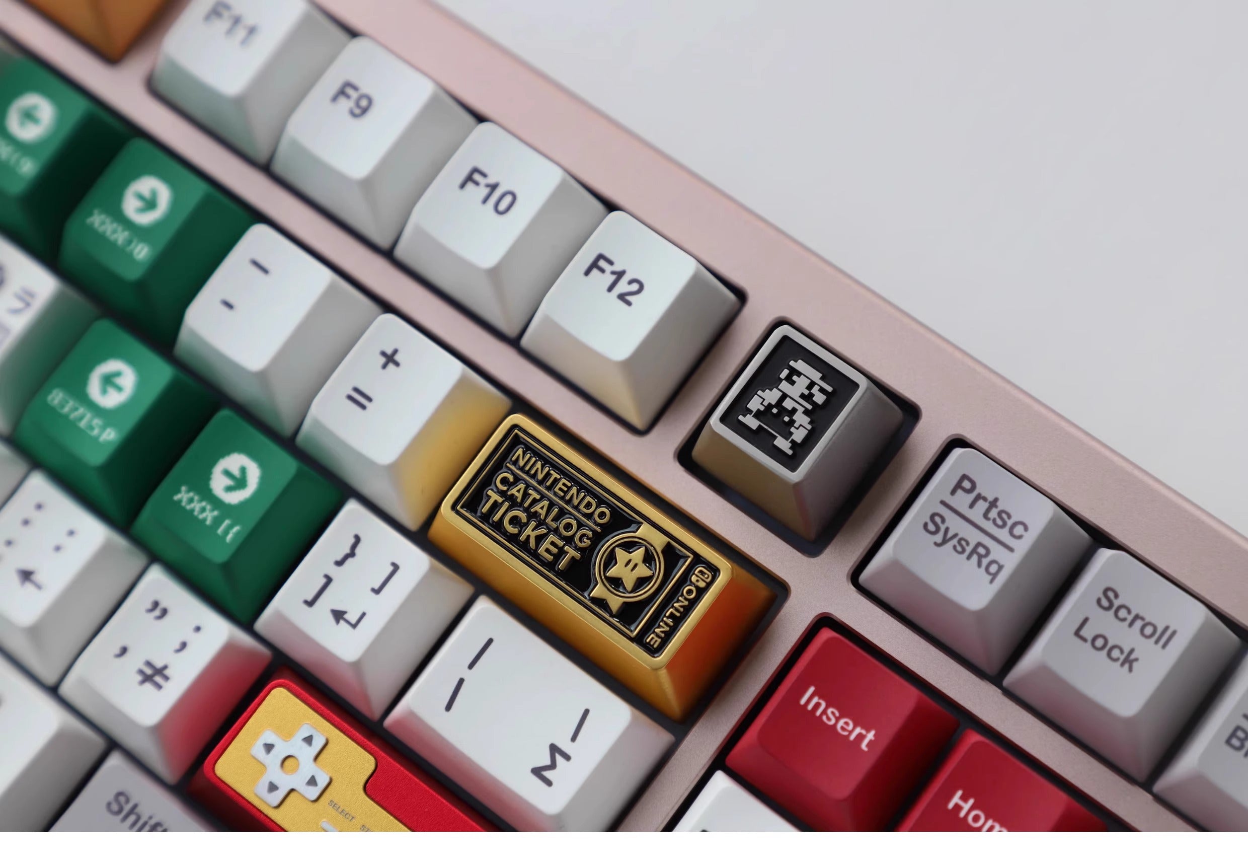 Mario Metal Personalized Keycaps Super Mario Keycaps Zinc Alloy Mechanical Keycaps Original R4 Height