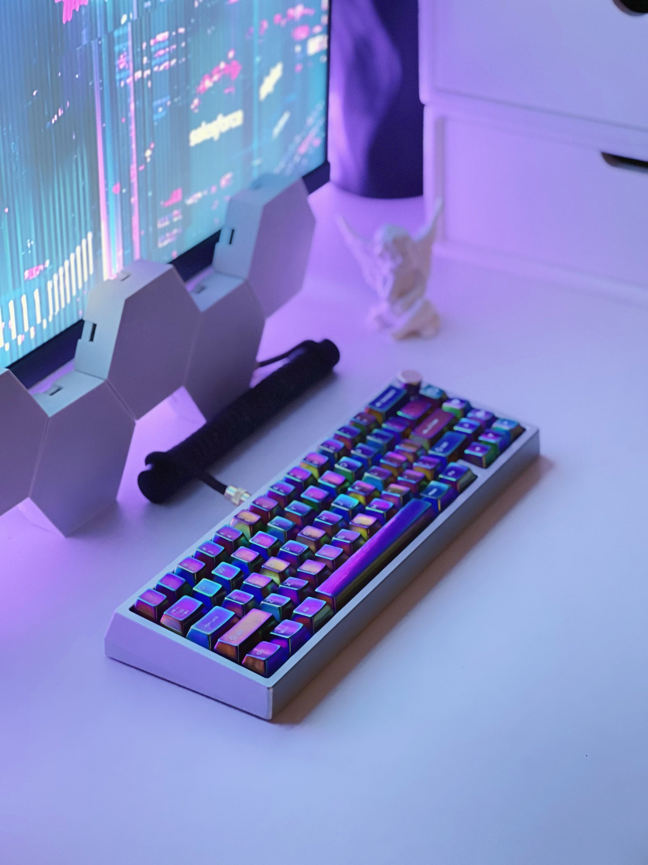 Colorful set personalized keycaps, zinc alloy colored metal decorative keycaps, customized keycaps