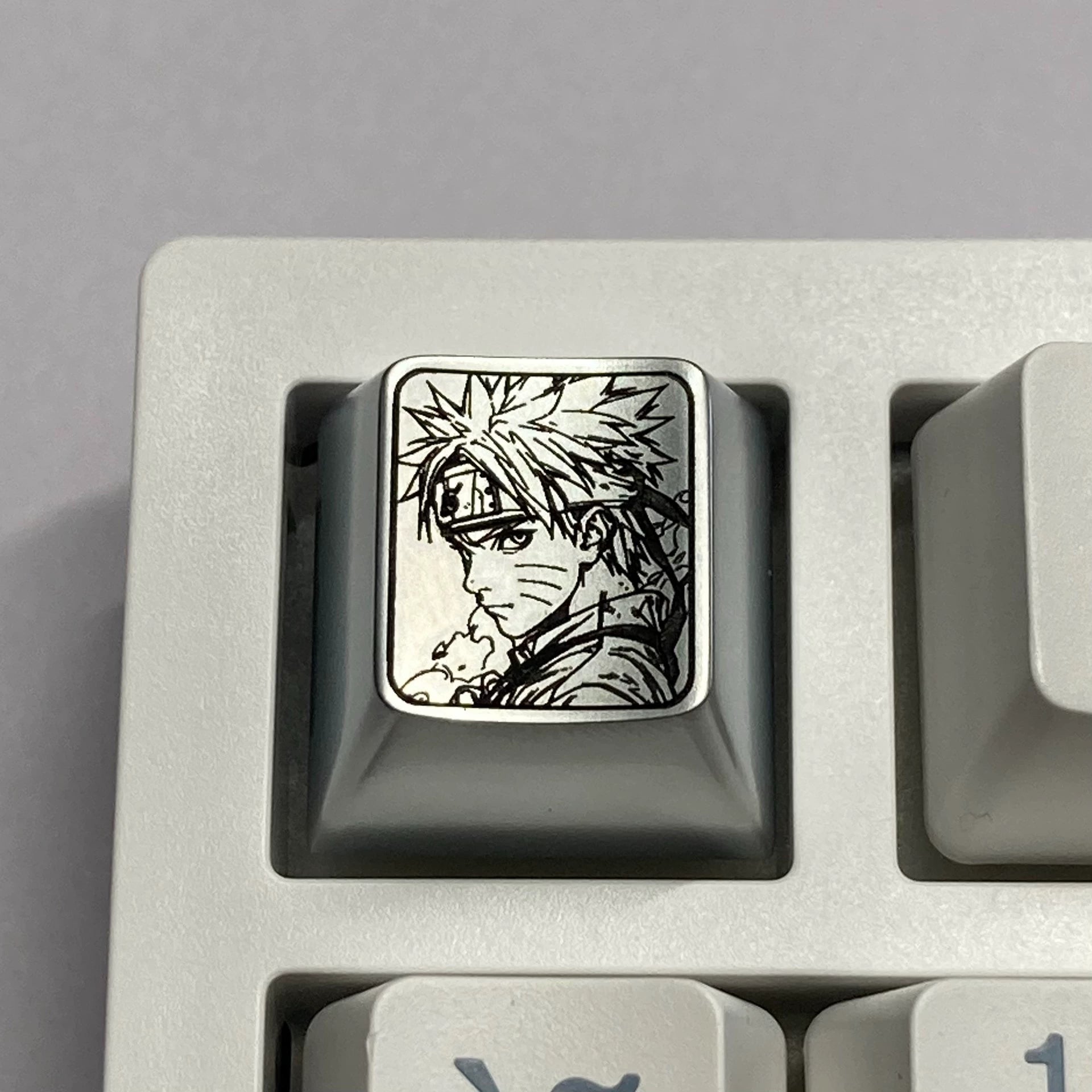 Naruto, zinc alloy carved keycaps, metal personalized keycaps, great value, decorative keycaps