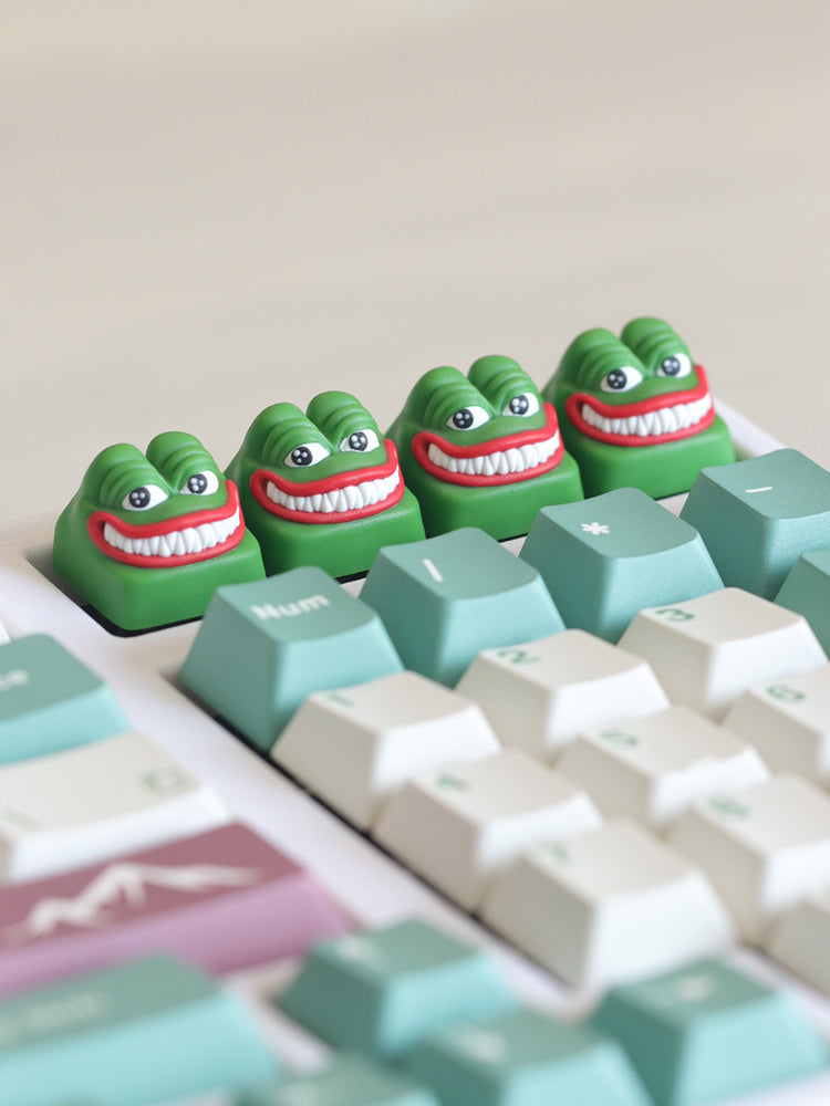 Personalized keycaps, sad frog, Pepe creative resin keycaps, cartoon cute keyboard keycaps