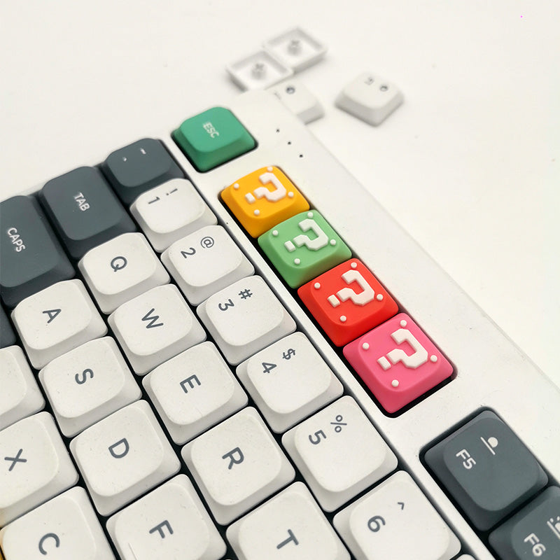 Mario question mark, adapted to the highly personalized keycaps of NuPhy Air switches. Decorative keycaps