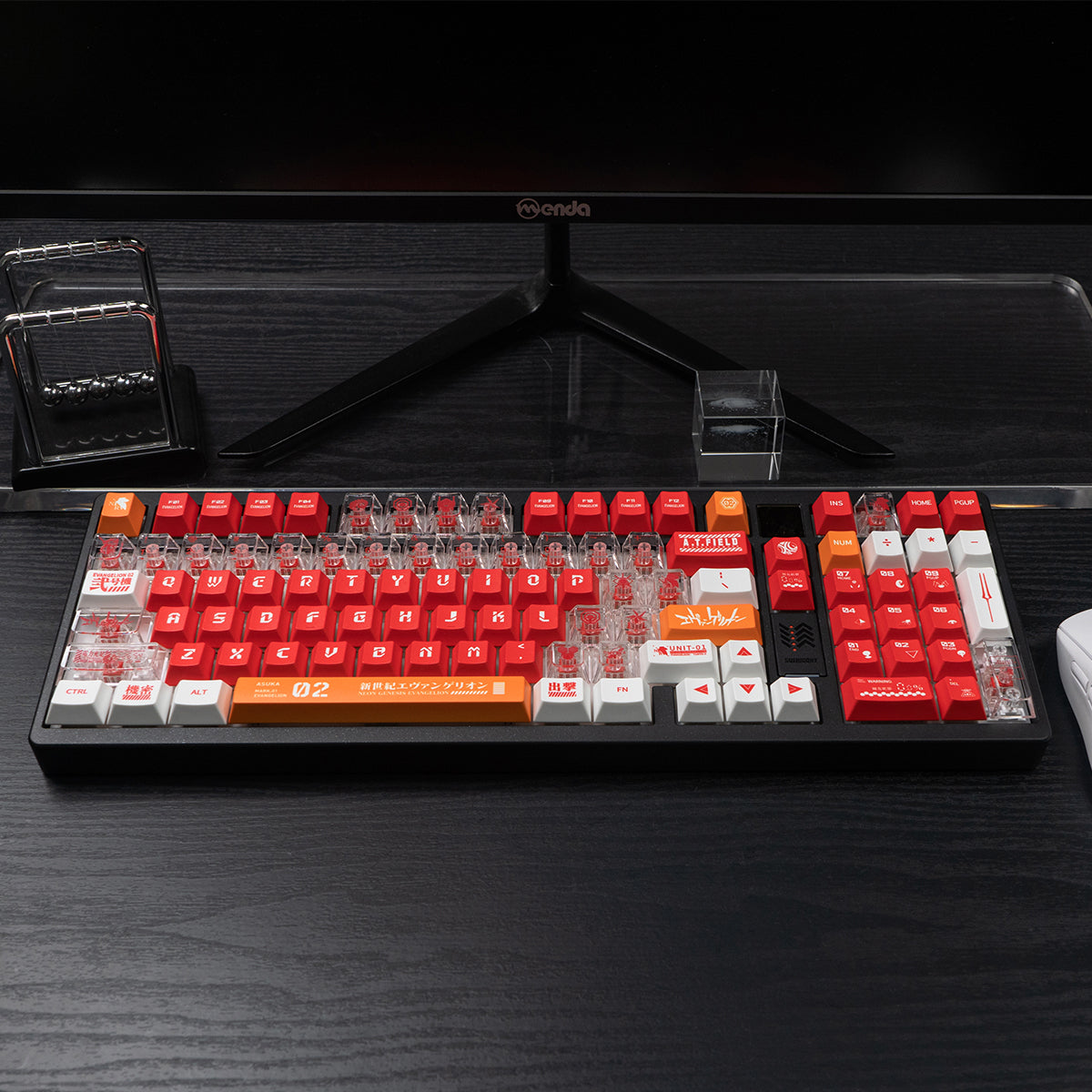 EVA mecha themed mechanical keyboard keycaps complete set PBT sublimation/PC transparent transfer printing factory height