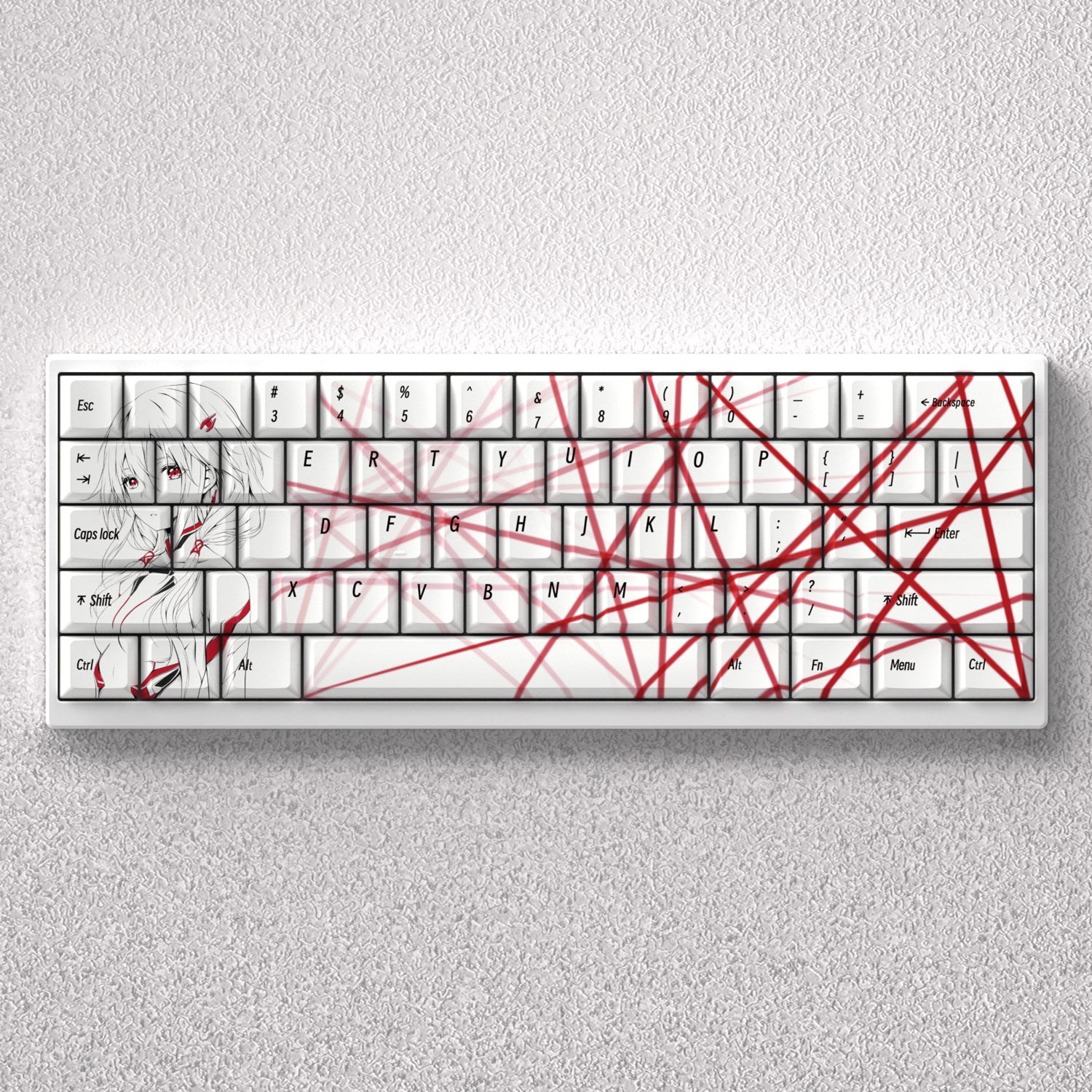 Yuzuriha Inori keycap anime theme factory height PBT positive fitting 60 65 68
