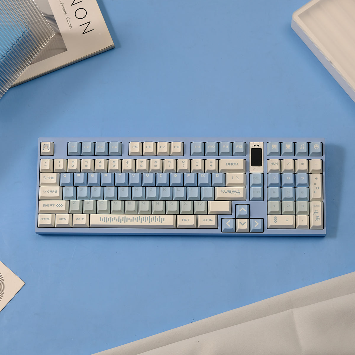 Snow Future Theme Mechanical Keyboard Keycaps PBT Thermal Sublimation Customized Original Factory Set Keycaps