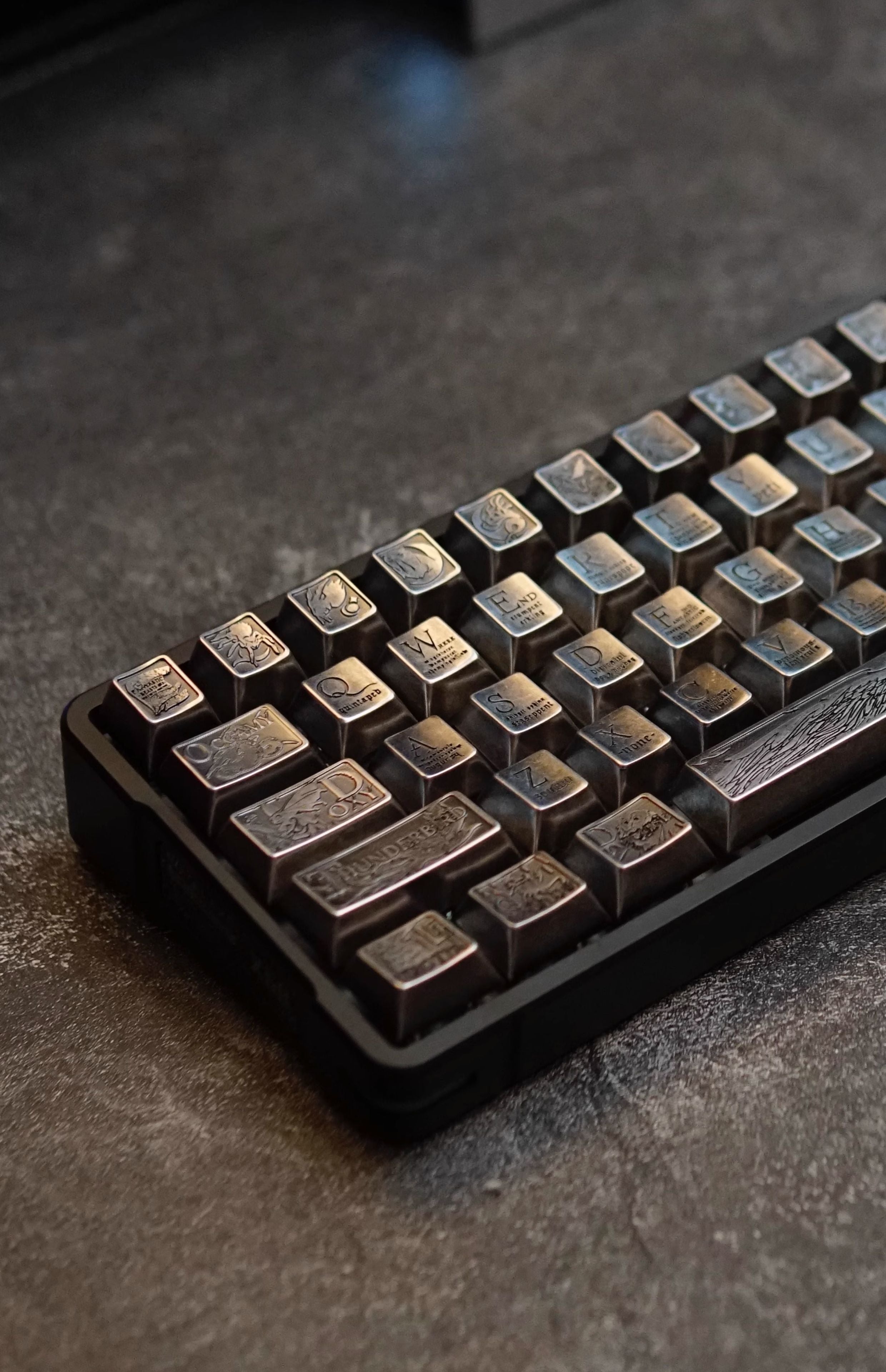 Animali Fantastici e Dove Trovarli Theme, Metal Set Keycaps, Peripheral Personalized Keycap Set