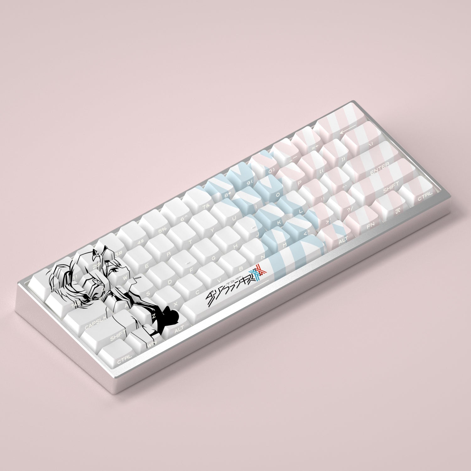 DARLING in the FRANMX.02 keycaps factory height side engraved translucent keycaps PBT side translucent personalized keycaps set