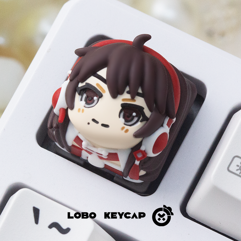 VOCALOID, Virtual singer, multi-color resin molded personalized keycaps, anime virtual character keycaps.