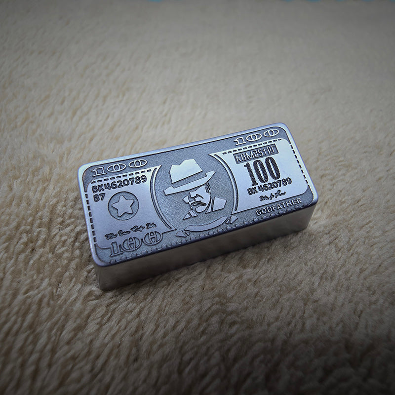 Zinc alloy carved dollar style keycaps, 2U/2.25U personalized keycaps, mechanical keyboard decorative keycaps