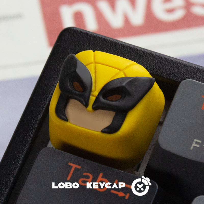 Marvel Series~Deadpool Wolverine Little Vulgar Theme Personalized Design Resin Art Transparent Keycaps