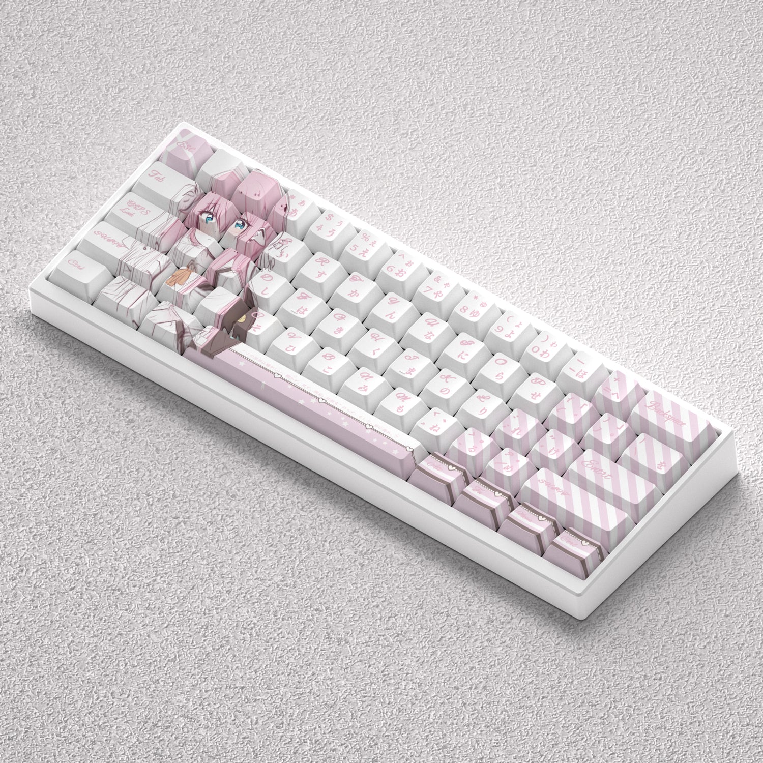 Gotoh Hitori keycap, original height, anime engraving, opaque PBT, 60 65 68 keyboard