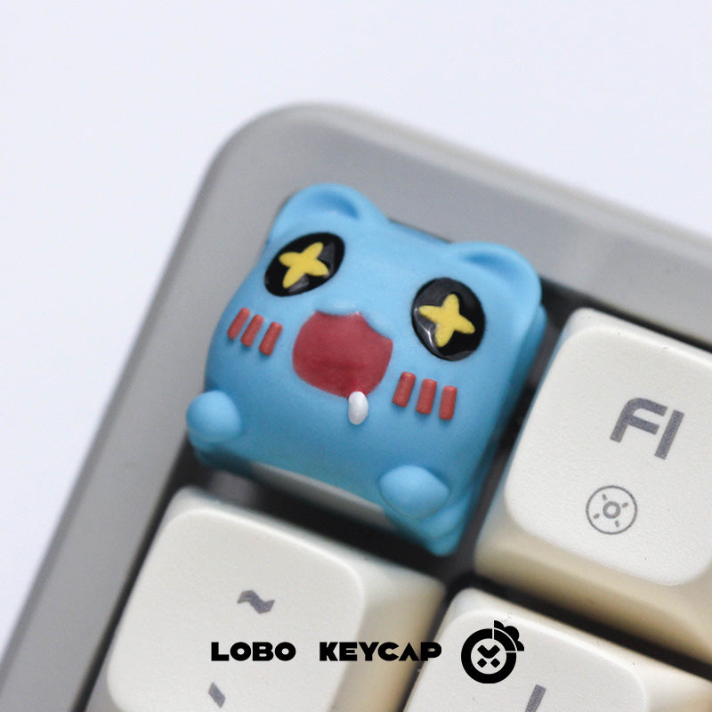 capoo, Multi expression, multi-color resin molding, personalized keycaps, artisankeycaps