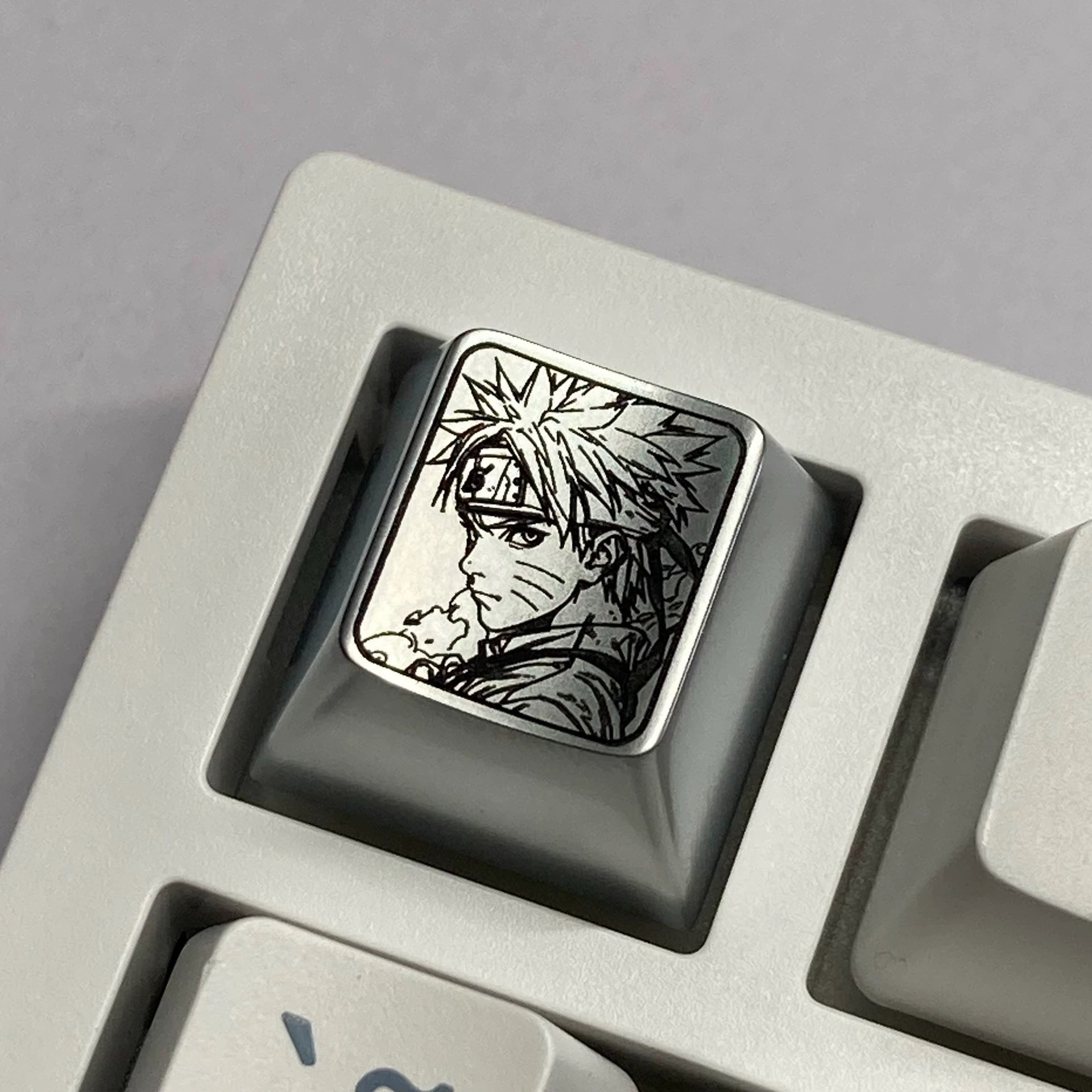 Naruto, zinc alloy carved keycaps, metal personalized keycaps, great value, decorative keycaps