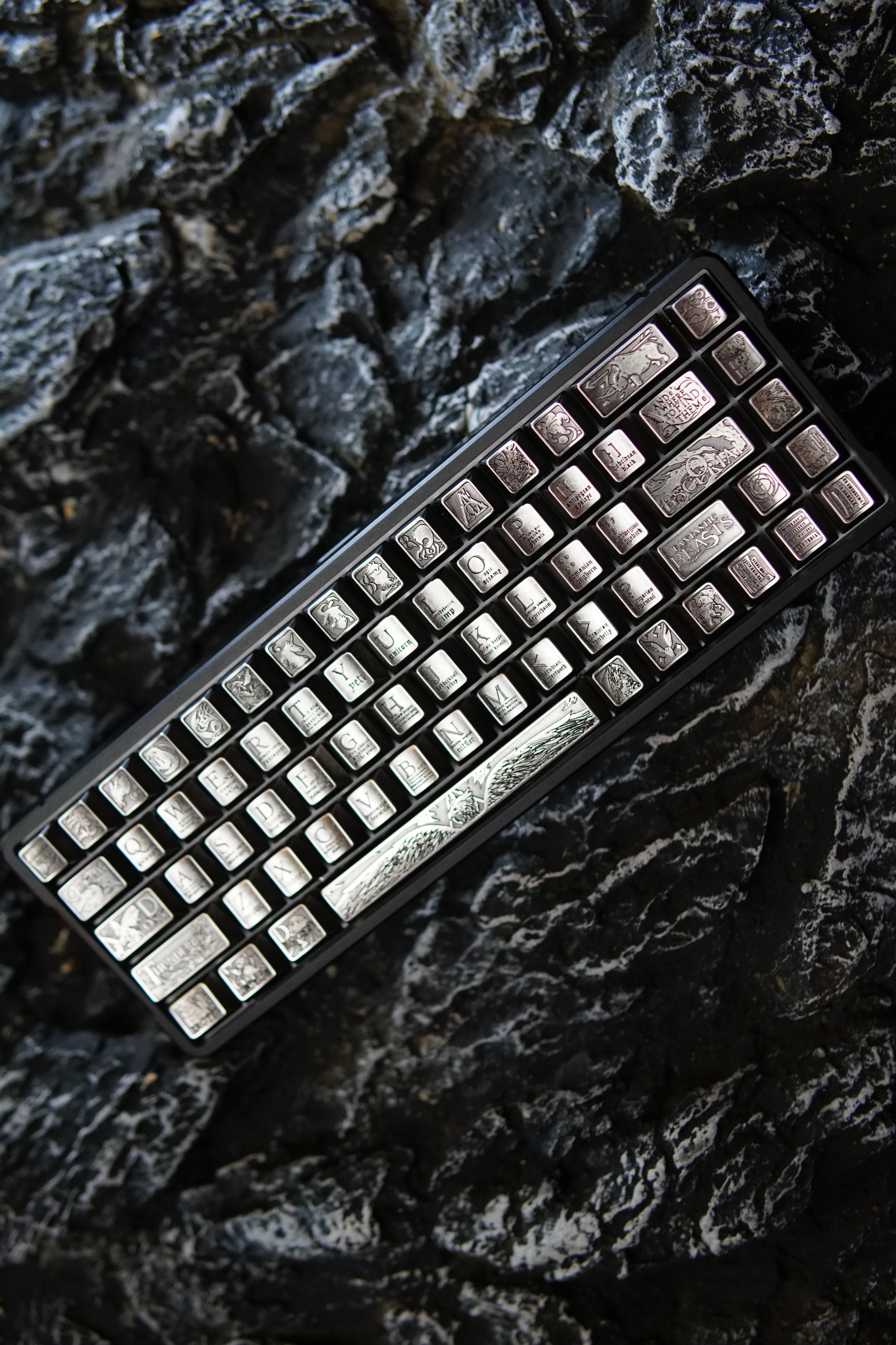 Animali Fantastici e Dove Trovarli Theme, Metal Set Keycaps, Peripheral Personalized Keycap Set