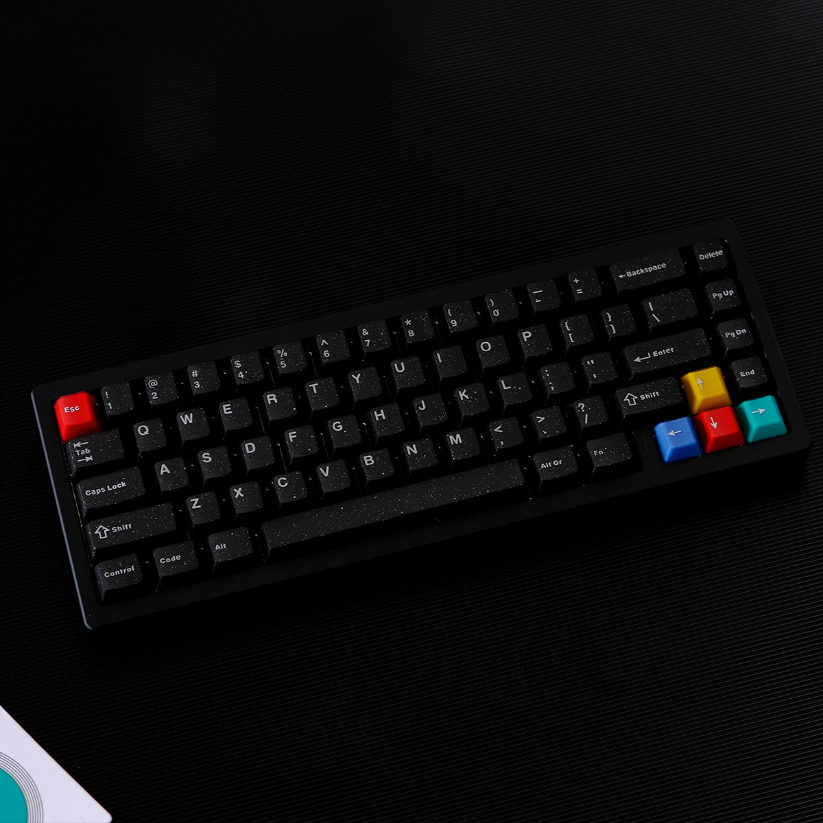 Neon neon glitter semi transparent magnetic axis mechanical keyboard keycap ABS two-color customized original factory