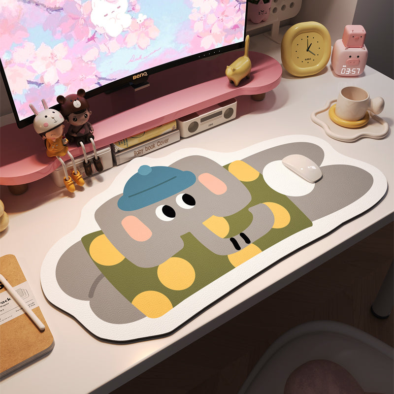 Irregular mouse pad, oversized laptop, office desktop keyboard pad, computer desk pad, customizable student desk pad