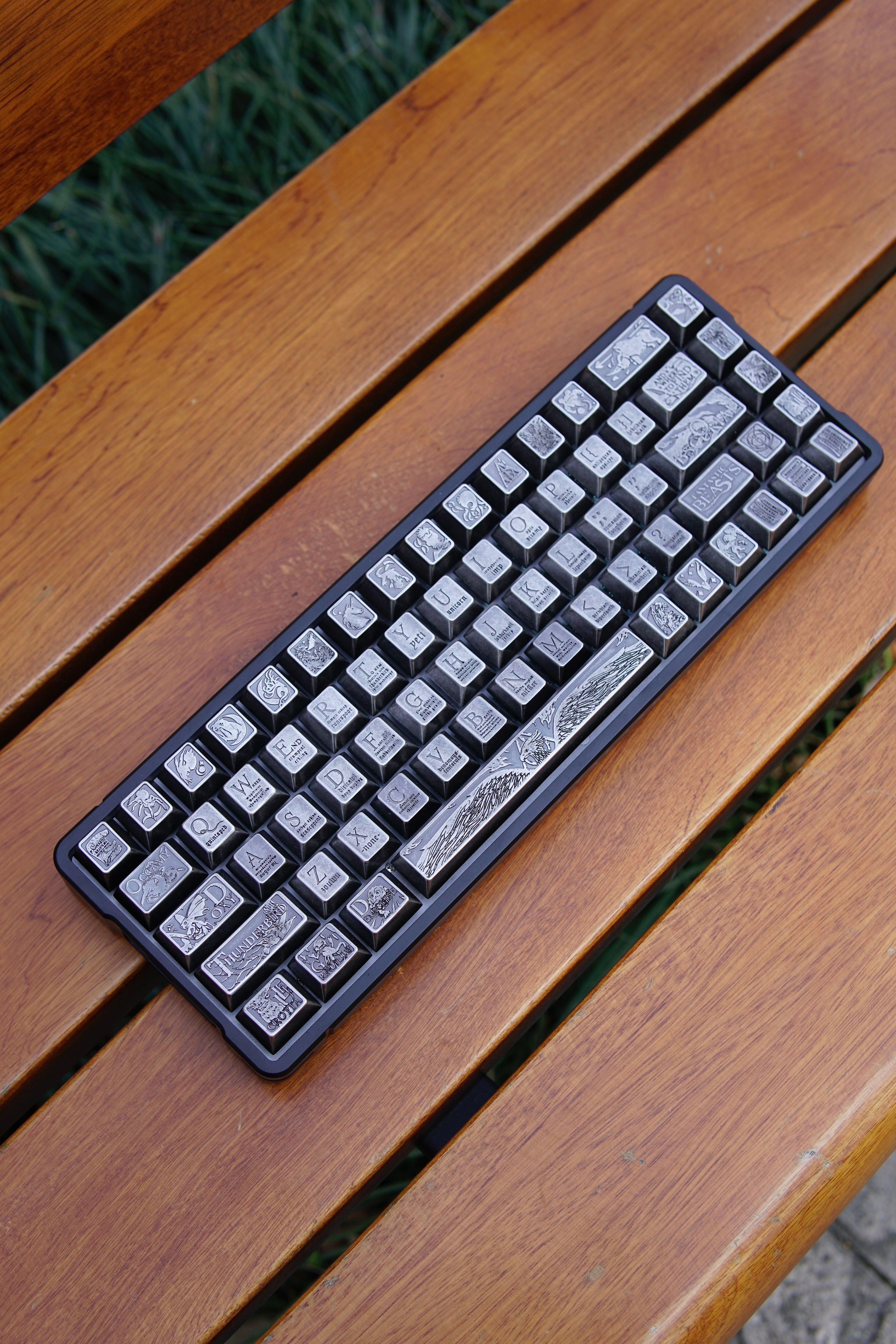 Animali Fantastici e Dove Trovarli Theme, Metal Set Keycaps, Peripheral Personalized Keycap Set