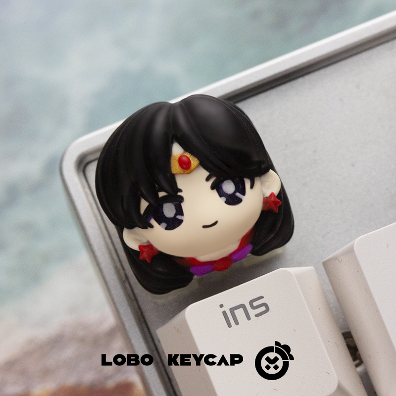 Sailor Moon , Multi-colour resin moulded keycaps, artisankeycaps, personalised keycaps for mechanical keyboards