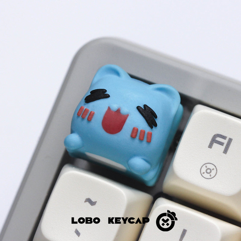 capoo, Multi expression, multi-color resin molding, personalized keycaps, artisankeycaps