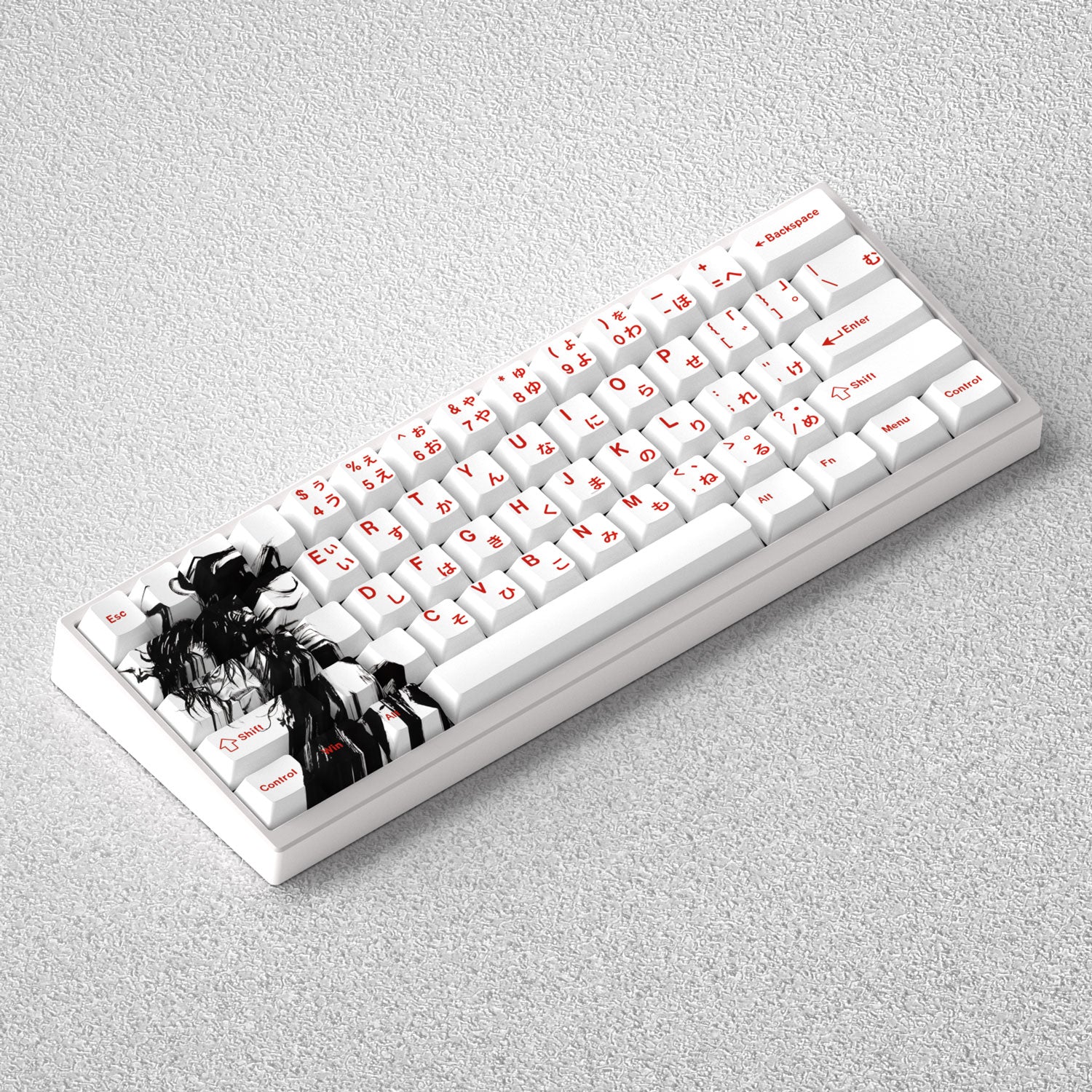 Vagabond, Anime keycap original factory height side engraved transparent keycap PBT side transparent personalized set key