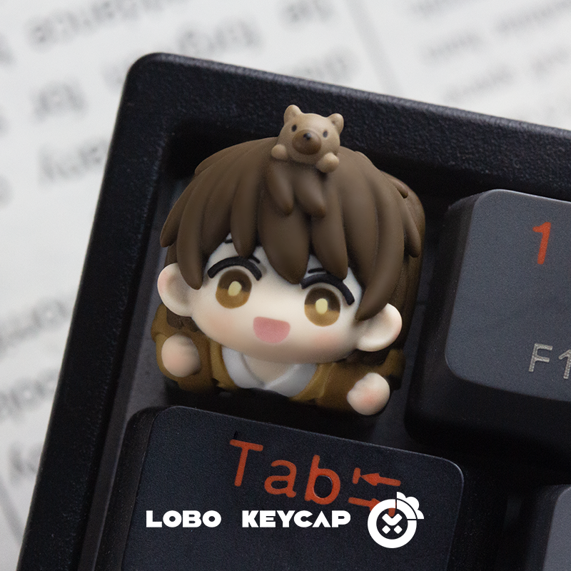 Innocent children, personalized resin art keycaps, multi-color resin molded keycaps