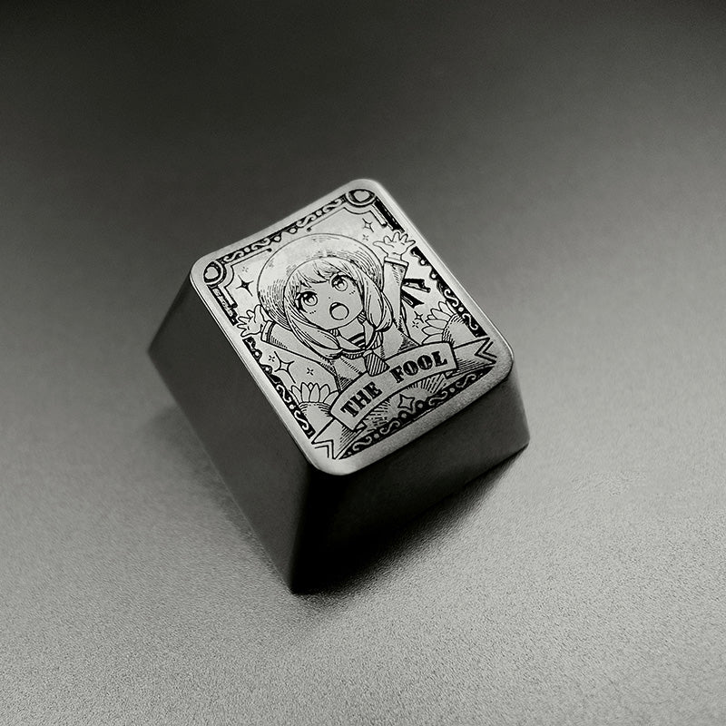 SPY × FAMILY, Anya1u titanium alloy plain carving, personalized keycaps, mechanical keyboard decorative keycaps