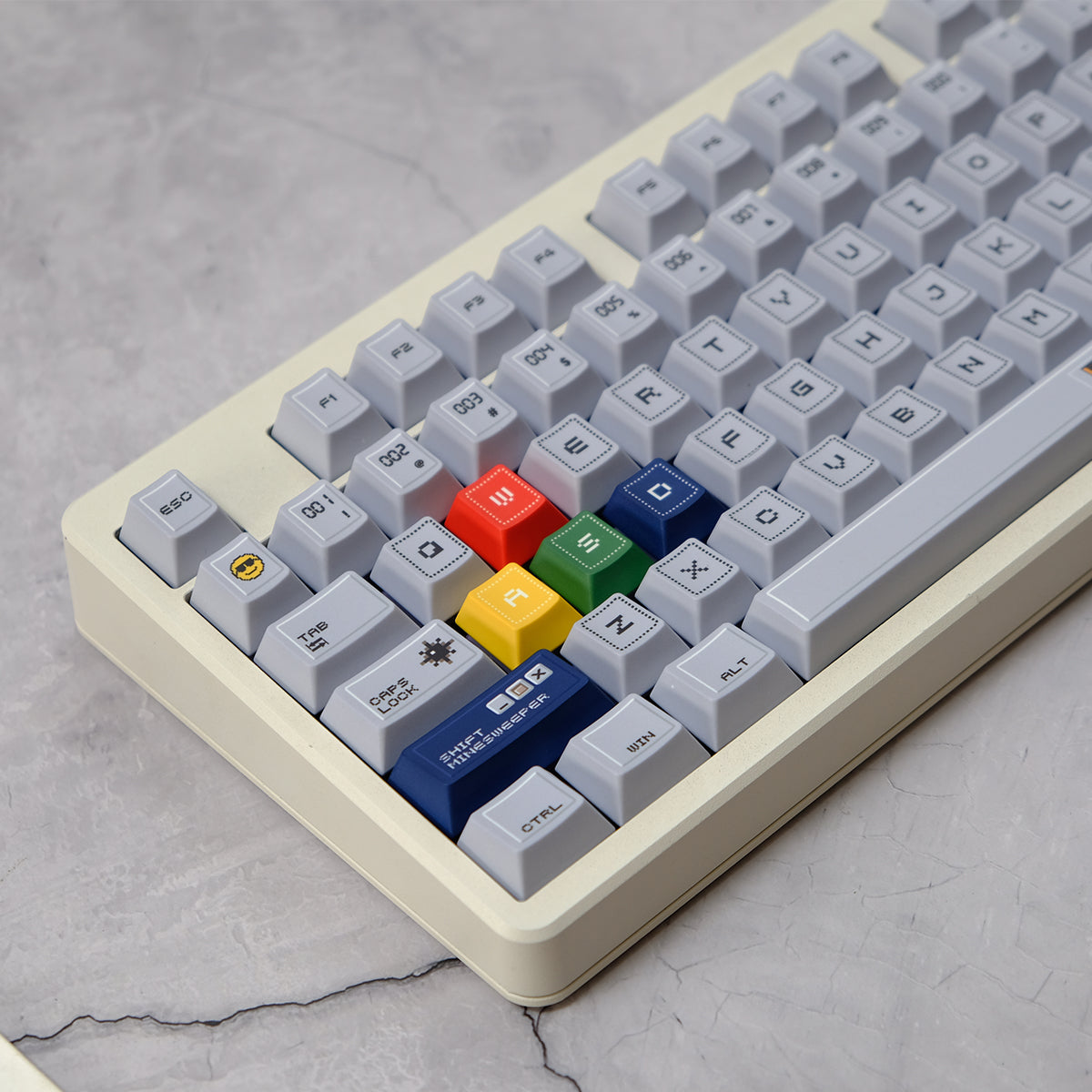Windows Minesweeper Theme Magnetic Axis Mechanical Keyboard Keycaps PBT Thermal Sublimation Customization