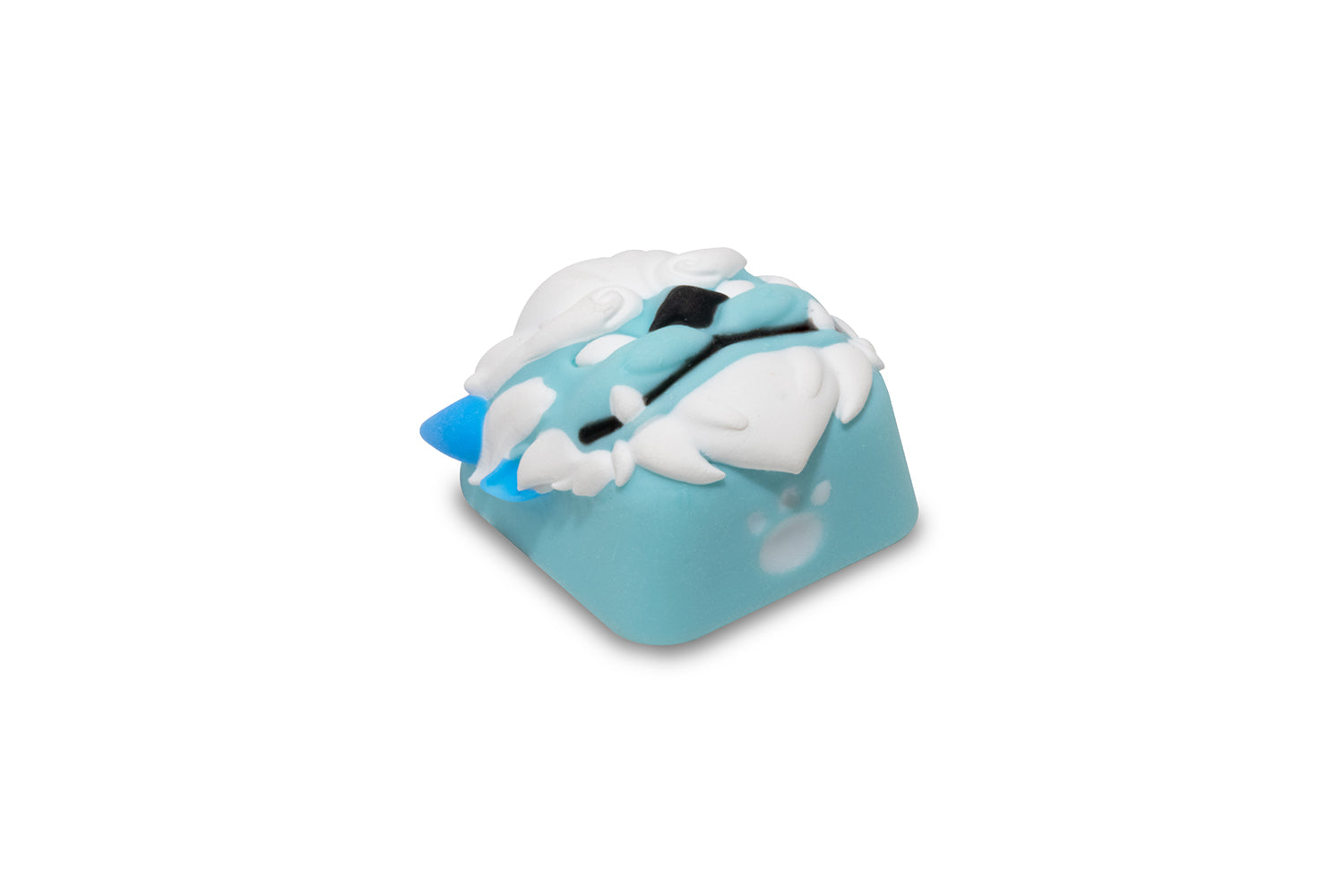 Snow monster resin personalized keycaps, customized mechanical keyboards, handmade DIY single resin drip keys