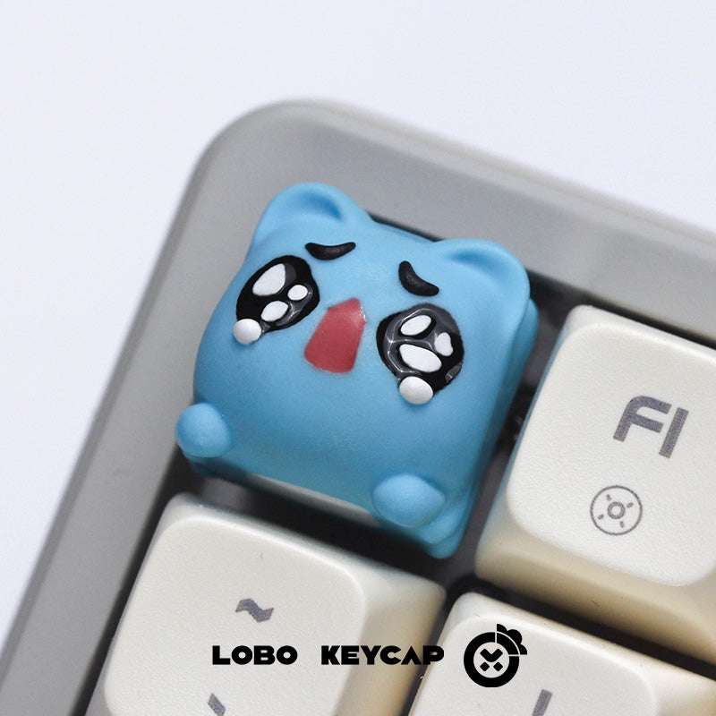 capoo, Multi expression, multi-color resin molding, personalized keycaps, artisankeycaps