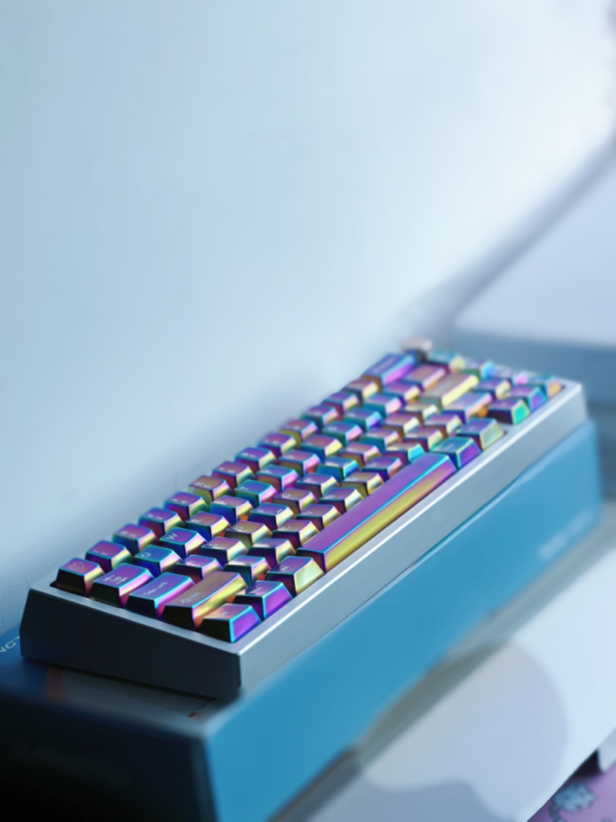 Colorful set personalized keycaps, zinc alloy colored metal decorative keycaps, customized keycaps