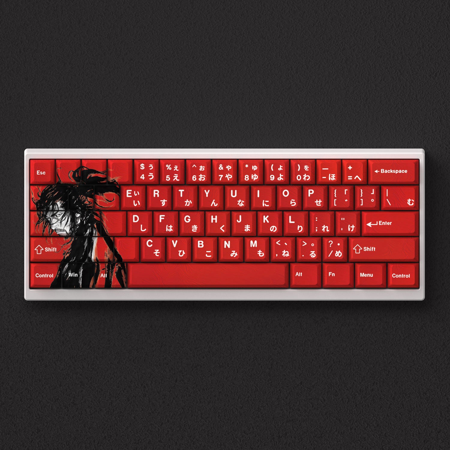 Vagabond, Anime keycap original factory height side engraved transparent keycap PBT side transparent personalized set key